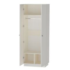 Модульная спальня Квадро (ЛДСП миндаль-дуб крафт золотой) в Лесном - lesnoy.mebel24.online | фото 7