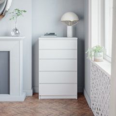 МОРИ МК 700.5 Комод (белый) в Лесном - lesnoy.mebel24.online | фото