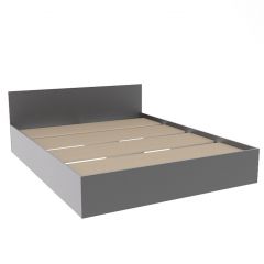 МОРИ КРМ 1600.1/1 Кровать (настил) графит в Лесном - lesnoy.mebel24.online | фото 2