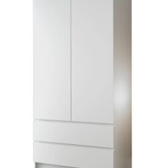 МОРИ МШ 900.1 Шкаф с 2мя дв и 2мя ящ. (белый) в Лесном - lesnoy.mebel24.online | фото