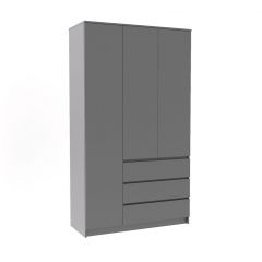 МОРИ МШ 1200.1 Шкаф (графит) в Лесном - lesnoy.mebel24.online | фото 2