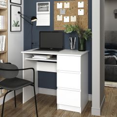 МОРИ МС-6 Стол ПРАВЫЙ (белый) в Лесном - lesnoy.mebel24.online | фото