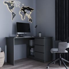 МОРИ МС-16 Стол угловой УНИ (графит) в Лесном - lesnoy.mebel24.online | фото