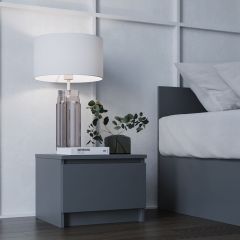 МОРИ ТПМ 400.1 Тумба прикроватная (графит) в Лесном - lesnoy.mebel24.online | фото
