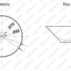 Накладная раковина melana mln-t4006-b8+b3 (салатово-красная) в Лесном - lesnoy.mebel24.online | фото 2