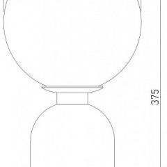 Настольная лампа декоративная Eurosvet Bubble 01197/1 черный жемчуг в Лесном - lesnoy.mebel24.online | фото 2