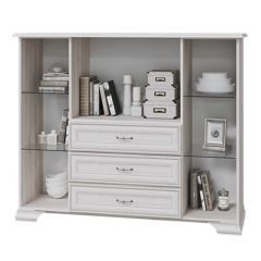 НИКОЛЬ Комод с 2 ст.дв., 1 гл.дв., 3 ящика в Лесном - lesnoy.mebel24.online | фото 2
