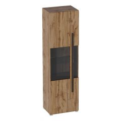 НИЦЦА Гостиная Шкаф-витрина 1 дв в Лесном - lesnoy.mebel24.online | фото