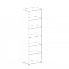 НИЦЦА Гостиная Шкаф-витрина 1 дв в Лесном - lesnoy.mebel24.online | фото 2