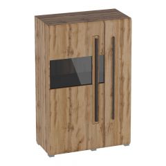 НИЦЦА Гостиная Шкаф-витрина 2 дв в Лесном - lesnoy.mebel24.online | фото