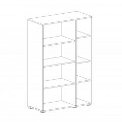 НИЦЦА Гостиная Шкаф-витрина 2 дв в Лесном - lesnoy.mebel24.online | фото 2