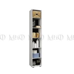 НЭНСИ NEW Пенал 500 (Белый глянец холодный/Белый) в Лесном - lesnoy.mebel24.online | фото 2