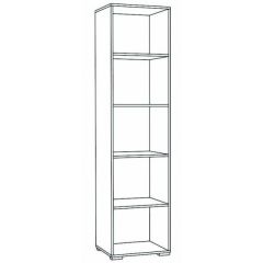 Пенал Ненси 400 (Венге/Белый глянец) в Лесном - lesnoy.mebel24.online | фото 2