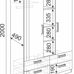 Подростковая Волкер (модульная) в Лесном - lesnoy.mebel24.online | фото 11