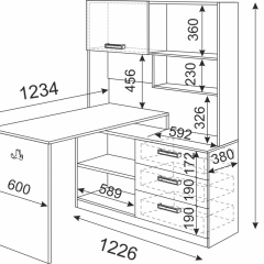 Подростковая Волкер (модульная) в Лесном - lesnoy.mebel24.online | фото 23