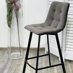 Полубарный стул CHILLI-QB SQUARE графит #14, велюр / черный каркас (H=66cm) М-City в Лесном - lesnoy.mebel24.online | фото 4