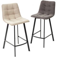 Полубарный стул CHILLI-QB SQUARE графит #14, велюр / черный каркас (H=66cm) М-City в Лесном - lesnoy.mebel24.online | фото 5