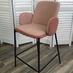 Полубарный стул NYX (H=65cm) VF109 розовый / VF110 брусничный М-City в Лесном - lesnoy.mebel24.online | фото