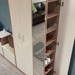 Прихожая ДОМИНО mini Бодега темный/светлый в Лесном - lesnoy.mebel24.online | фото 4