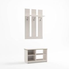 Прихожая Дуэт (Бодега белая) в Лесном - lesnoy.mebel24.online | фото 2