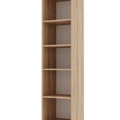 ИТАЛИЯ П-400 Пенал 2 дв. (Дуб сонома/Белый глянец) в Лесном - lesnoy.mebel24.online | фото 2