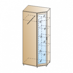 Прихожая Мелисса композиция 10 (Гикори Джексон светлый) в Лесном - lesnoy.mebel24.online | фото 6