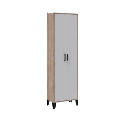 Прихожая Витра Шкаф платяной (Белый/Дуб сонома) в Лесном - lesnoy.mebel24.online | фото