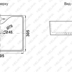 Раковина MELANA MLN-7291X в Лесном - lesnoy.mebel24.online | фото 2