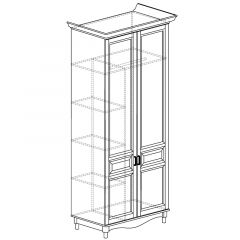 Шкаф 2-х дверный №401 Прованс в Лесном - lesnoy.mebel24.online | фото 2