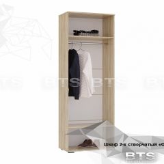 ФЛАЙ Шкаф 2-х створчатый ШК-04 (дуб сонома/белый) в Лесном - lesnoy.mebel24.online | фото 4