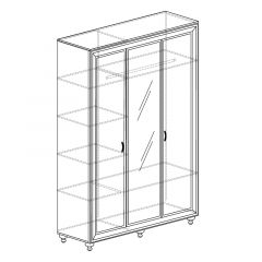Шкаф 3-дверный с зеркалом №361 Афины в Лесном - lesnoy.mebel24.online | фото 2