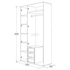 Шкаф 3-х дверный Ольга-14 в Лесном - lesnoy.mebel24.online | фото 2