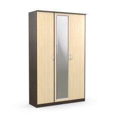 Шкаф 3-х створчатый Дуэт Люкс с зеркалом в Лесном - lesnoy.mebel24.online | фото