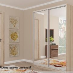 Шкаф №5 1.5-2 Оптима 2300х1504х452 (фасад 2 зеркала) в Лесном - lesnoy.mebel24.online | фото 5