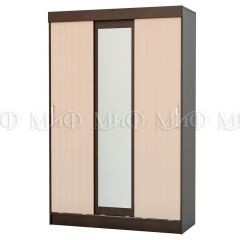 БАСЯ Шкаф (Дуб беленый/Венге) в Лесном - lesnoy.mebel24.online | фото