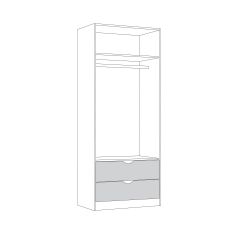 Шкаф для одежды 13.327 Уна в Лесном - lesnoy.mebel24.online | фото 3