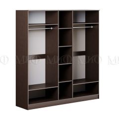 ФИЕСТА Шкаф для одежды 4-дверный (Дуб беленый/Венге) в Лесном - lesnoy.mebel24.online | фото 2
