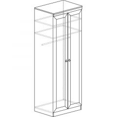 Шкаф для одежды №609 Инна Денвер темный в Лесном - lesnoy.mebel24.online | фото 3