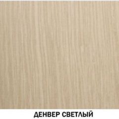 Шкаф для одежды №609 "Инна" Денвер светлый (*без полок) в Лесном - lesnoy.mebel24.online | фото 2