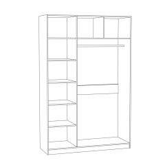 Шкаф комбинированный 08.45.01 Ливерпуль в Лесном - lesnoy.mebel24.online | фото 2