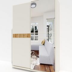 Шкаф-купе 1400 серии SOFT D6+D4+B2+PL2 (2 ящика+1штанга+1 полка) профиль «Капучино» в Лесном - lesnoy.mebel24.online | фото