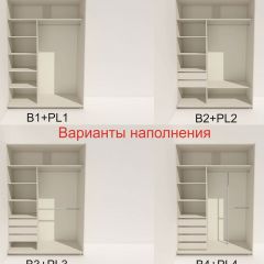 Шкаф-купе 1400 серии SOFT D6+D4+B2+PL2 (2 ящика+1штанга+1 полка) профиль «Капучино» в Лесном - lesnoy.mebel24.online | фото 7