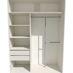 Шкаф-купе 1400 серии SOFT D8+D2+B2+PL4 (2 ящика+F обр.штанга) профиль «Графит» в Лесном - lesnoy.mebel24.online | фото 2