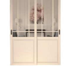 Шкаф-купе 1500 серии NEW CLASSIC K2+K2+B2+PL2(2 ящика+1 штанга+1 полка) профиль «Капучино» в Лесном - lesnoy.mebel24.online | фото 14