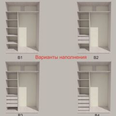 Шкаф-купе 1500 серии SILVER S1+S1+B2+PL2 (2 ящика+1 штанга+1 полка) профиль «Серебро» в Лесном - lesnoy.mebel24.online | фото 5