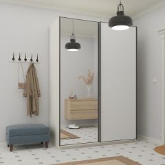 Шкаф-купе 1600 серии SOFT D1+D3+B2+PL1 (2 ящика+1штанга) профиль «Графит» в Лесном - lesnoy.mebel24.online | фото