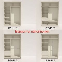 Шкаф-купе 1600 серии SOFT D1+D3+B2+PL1 (2 ящика+1штанга) профиль «Графит» в Лесном - lesnoy.mebel24.online | фото 5