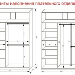 Шкаф-купе 1600 серии SOFT D6+D4+B2+PL2 (2 ящика+1штанга+1 полка) профиль «Капучино» в Лесном - lesnoy.mebel24.online | фото 9