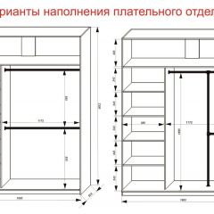 Шкаф-купе 1800 серии SOFT D1+D3+B2+PL1 (2 ящика+1штанга) профиль «Графит» в Лесном - lesnoy.mebel24.online | фото 7