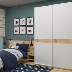 Шкаф-купе 1800 серии SOFT D6+D6+B2+PL3 (2 ящика+2штанги) профиль «Капучино» в Лесном - lesnoy.mebel24.online | фото 5